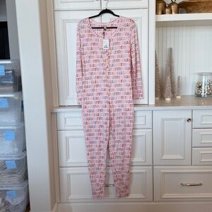 🎄 Jo & Co Christmas Pajama Set – “Fa La La” Print – Size Medium – NWT